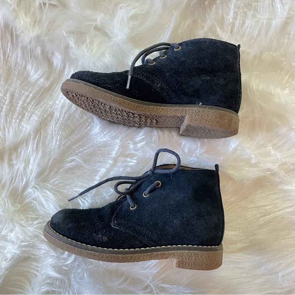 Bo-Bell Navy Blue Unisex Kids Childrens Suede Lace-Up Boots Booties Shoe 27 / 10 - Picture 8 of 10